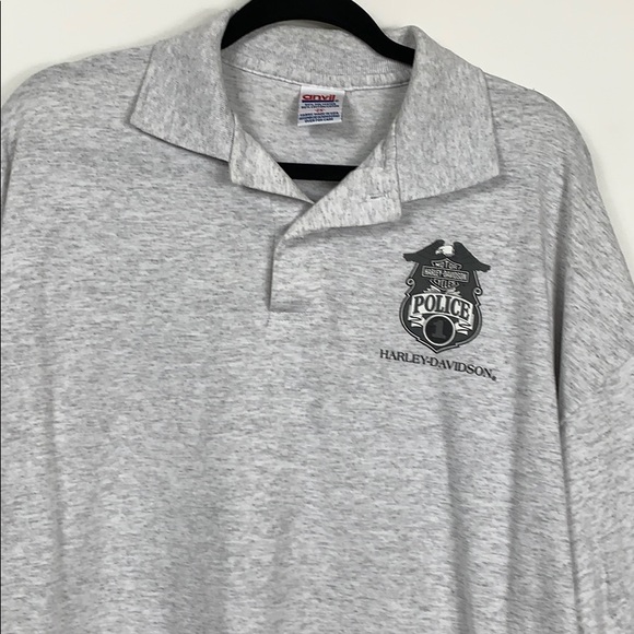 Anvil light grey short sleeved polo shirt size 2X. - Picture 3 of 8